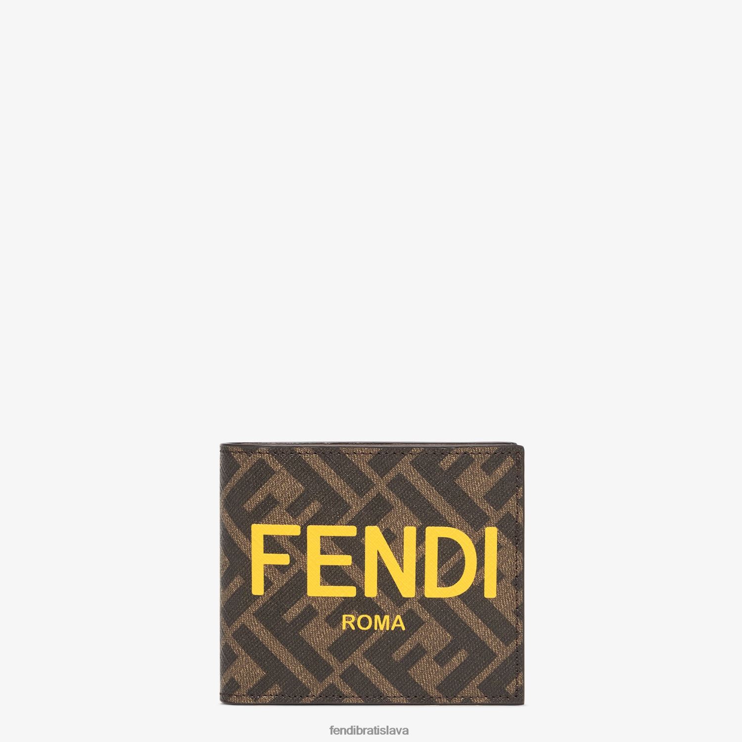 príslušenstvo Fendi tkanina dvojskladná hnedá muži 8NT4Z82591