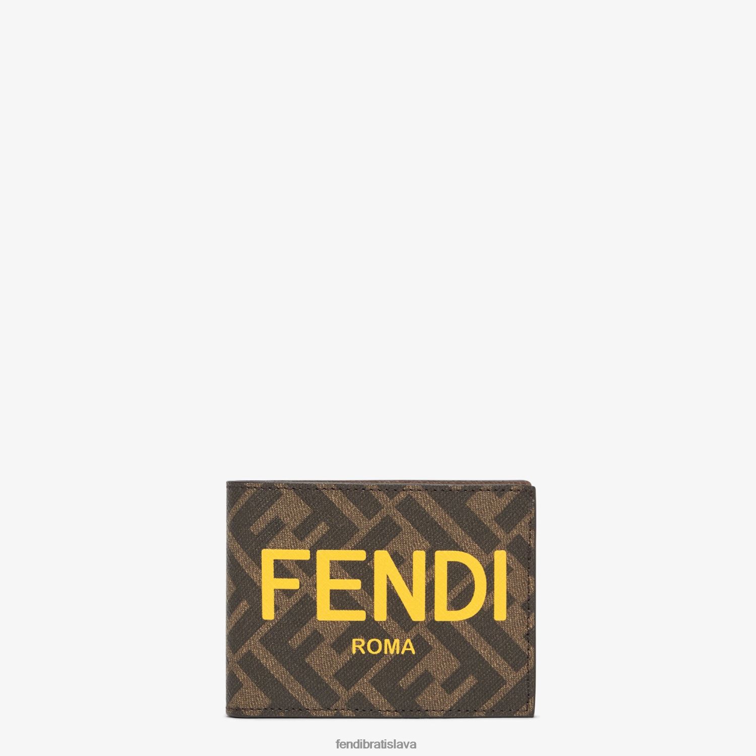 príslušenstvo Fendi tkanina dvojskladná hnedá muži 8NT4Z82637